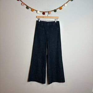 Anthropologie Cartonnier dark wash wide leg jeans